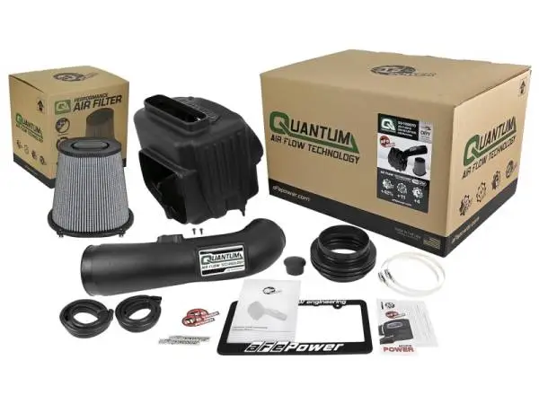 aFe Quantum Pro DRY S Cold Air Intake System 17-18 GM/Chevy Duramax V8-6.6L L5P - Dry image 7
