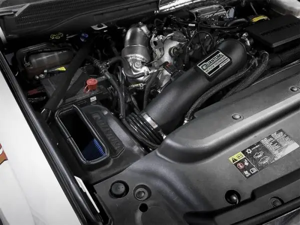 aFe Quantum Pro 5R Cold Air Intake System 17-18 GM/Chevy Duramax V6-6.6L L5P - Oiled image 2