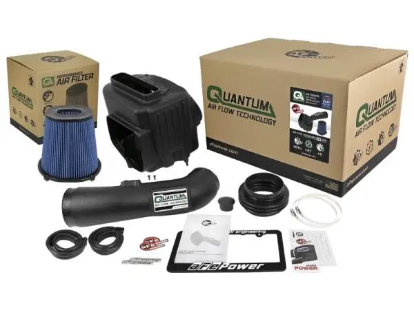 aFe Quantum Pro 5R Cold Air Intake System 17-18 GM/Chevy Duramax V6-6.6L L5P - Oiled image 7