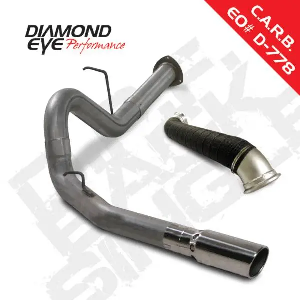 Diamond Eye KIT 4in DPF-BACK Single w/ TDP SS 07.5-10 Chevy/GMC 6.6L Duramax 2500/3500
