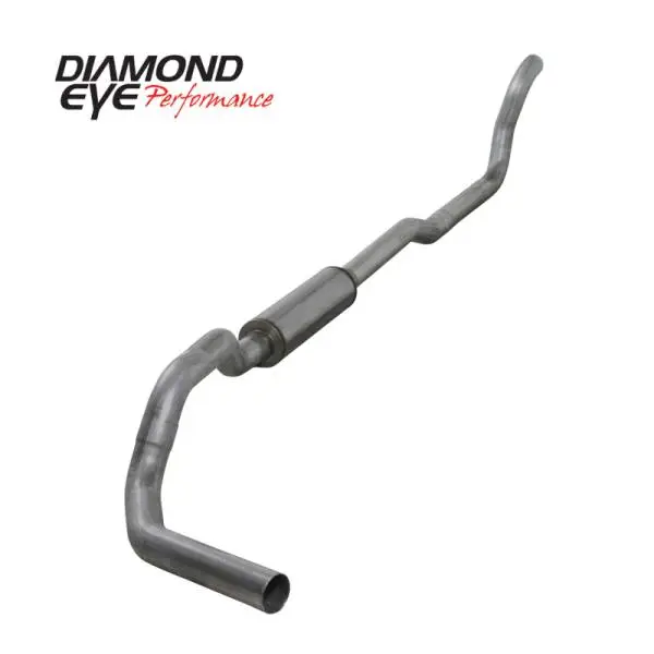 Diamond Eye KIT 4in Turbo Back SGL AL: 2-WHEEL DRIVE ONLY 89-93 DODGE CUMMINS 5.9L image 2