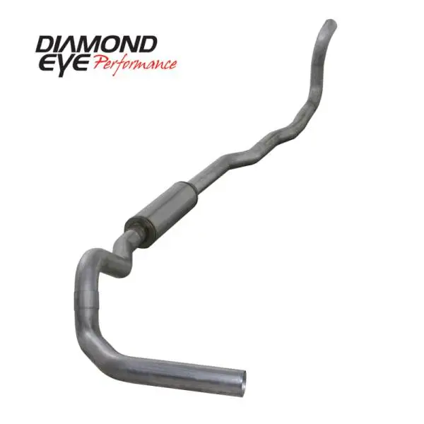 Diamond Eye KIT 4in Turbo Back SGL AL: 4-WHEEL DRIVE ONLY 89-93 DODGE CUMMINS 5.9L thumbnail 3