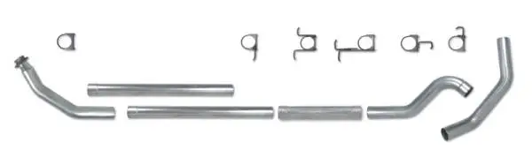 Diamond Eye KIT 4in Turbo Back MFLR RPLCMENT PIPE SGL AL: 98.5 - 02 DODGE CUMMINS 5.9L image 5