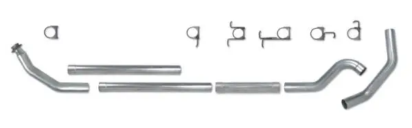 Diamond Eye KIT 4in Turbo Back MFLR RPLCMENT PIPE SGL SS: 98.5-02 DODGE CUMMINS 5.9L image 4