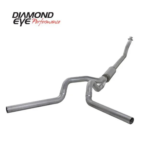 Diamond Eye KIT 4in Turbo Back DUAL AL: 94-02 DODGE CUMMINS 5.9L image 2