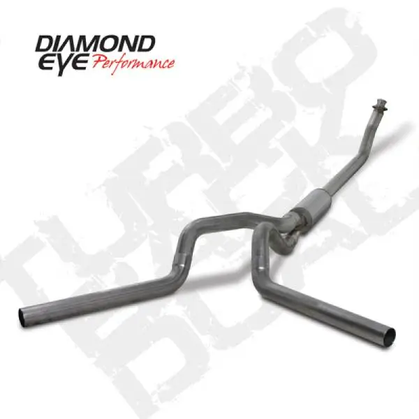 Diamond Eye KIT 4in Turbo Back DUAL SS: 94-02 DODGE CUMMINS 5.9L image 2