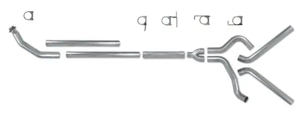 Diamond Eye KIT 4in Turbo Back MFLR RPLCMENT PIPE DUAL SS: 94-02 DODGE CUMMINS 5.9L image 5