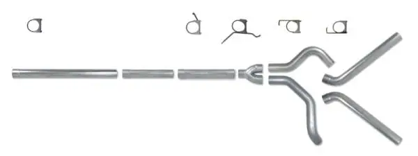 Diamond Eye KIT 4in Catback MFLR RPLCMENT PIPE DUAL AL: 2004.5-2007.5 DODGE CUMMINS 600 thumbnail 3