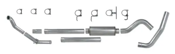 Diamond Eye KIT 4in Turbo Back SGL SS: 94-97 FORD 7.3L F250/F350 PWRSTROKE NFS W/ CARB EQUIV STDS thumbnail 2