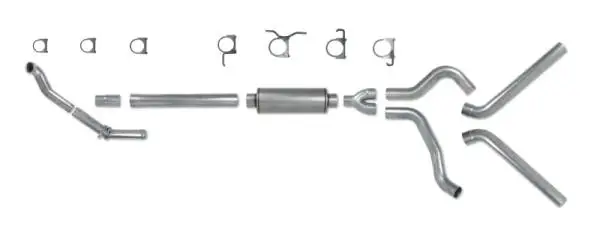 Diamond Eye KIT 4in Turbo Back DUAL AL: 94-97 FORD 7.3L F250/F350 PWRSTROKE NFS W/ CARB EQUIV STDS thumbnail 4