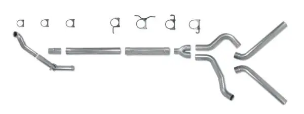 Diamond Eye KIT 4in Turbo Back MFLR RPLCMENT PIPE DUAL ALUM94-97 5 7 3L F250/F350 PWRSTROKE NFS thumbnail 2