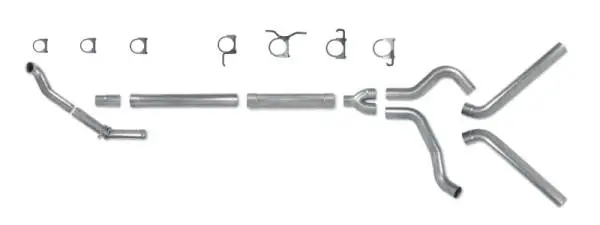 Diamond Eye KIT 4in Turbo Back MFLR RPLCMENT PIPE DUAL ALUM94-97 5 7 3L F250/F350 PWRSTROKE NFS thumbnail 5