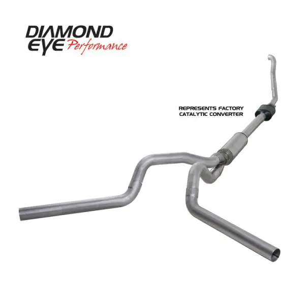 Diamond Eye KIT 4in Turbo Back MFLR RPLCMENT PIPE DUAL ALUM94-97 5 7 3L F250/F350 PWRSTROKE NFS thumbnail 7