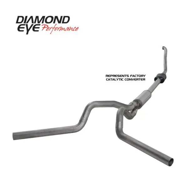 Diamond Eye KIT 4in Turbo Back DUAL SS: 94-97 FORD 7.3L F250/F350 PWRSTROKE NFS W/ CARB EQUIV STDS thumbnail 4