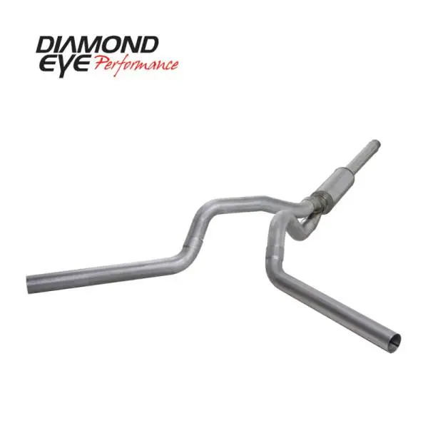 Diamond Eye KIT 4in Catback DUAL AL: 94-97 FORD 7.3L F250/F350 PWRSTROKE