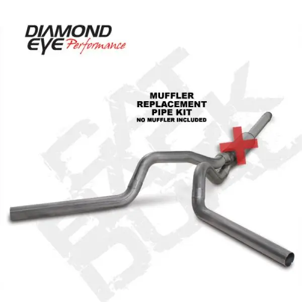 Diamond Eye KIT 4in Catback DUAL SS: 94-97 FORD 7.3L F250/F350 PWRSTROKE thumbnail 3