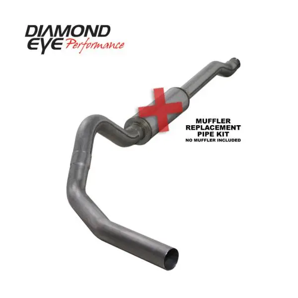 Diamond Eye KIT 4in Catback Single SS: 03-07 FORD 6.0L F250/F350 thumbnail 4
