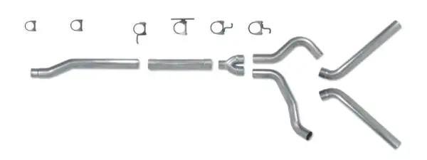 Diamond Eye KIT 4in Catback MFLR RPLCMENT PIPE DUAL AL: 03-07 FORD 6.0L F250/F350 thumbnail 5