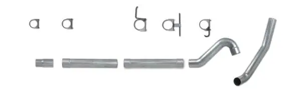 Diamond Eye KIT 4in Catback MFLR RPLCMENT PIPE Single AL: 03-06 FORD 6.0L EXCURSION thumbnail 5