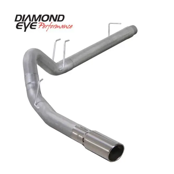 Diamond Eye KIT 4in DPF-BACK SGL AL 08-09 6 4L F250/F350 PCKGD BX46X14X14OD EL-PL 44inX13 5inX13 5in thumbnail 3