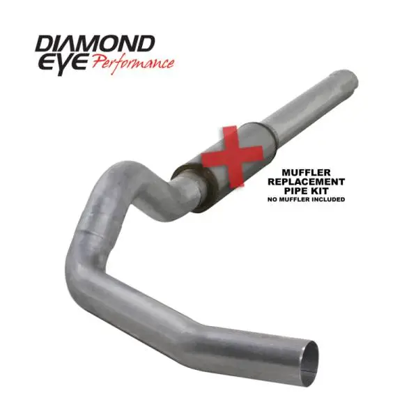 Diamond Eye KIT 5in Catback MFLR RPLCMENT PIPE Single AL: 2004.5-2007.5 DODGE CUMMINS 600 thumbnail 2