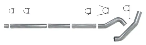 Diamond Eye KIT 5in Catback MFLR RPLCMENT PIPE Single AL: 2004.5-2007.5 DODGE CUMMINS 600 thumbnail 3