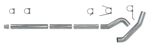 Diamond Eye KIT 5in Catback MFLR RPLCMENT PIPE Single AL: 2004.5-2007.5 DODGE CUMMINS 600 thumbnail 5