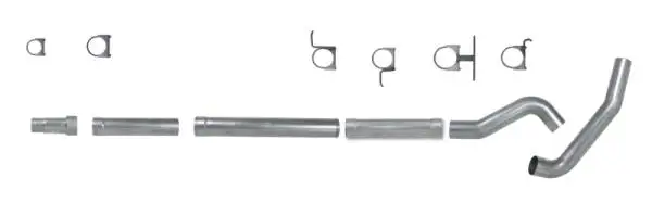 Diamond Eye KIT 5in Catback MFLR RPLCMENT PIPE Single AL: 94-97 FORD 7.3L F250/F350 PWRSTROKE thumbnail 3