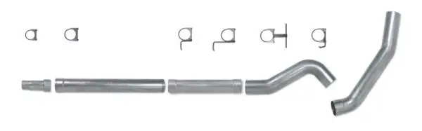 Diamond Eye KIT 5in Catback MFLR RPLCMENT PIPE Single AL: 03-07 FORD 6.0L F250/F350 thumbnail 3