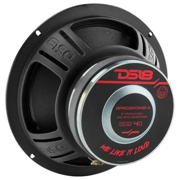 DS18 8in 150 Watts RMS 4 ohm Mid-Bass Loudspeaker image 2