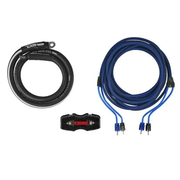 DS18 0-GA Amplifier Install Kit Advance- Blue thumbnail 5