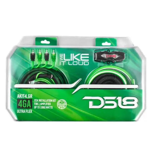 DS18 4-GA Amplifier Install Kit Advance- Green image 3