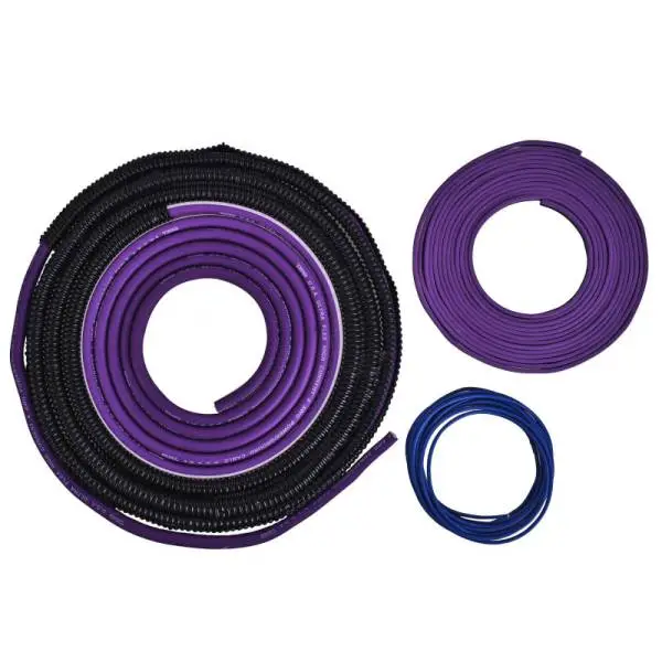 DS18 4-GA Amplifier Install Kit Advance- Purple image 5