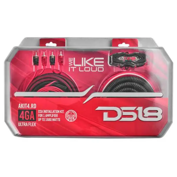 DS18 4-GA Amplifier Install Kit Advance- Red image 4