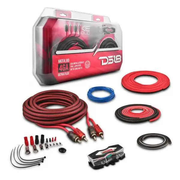 DS18 4-GA Amplifier Install Kit Advance- Red image 6