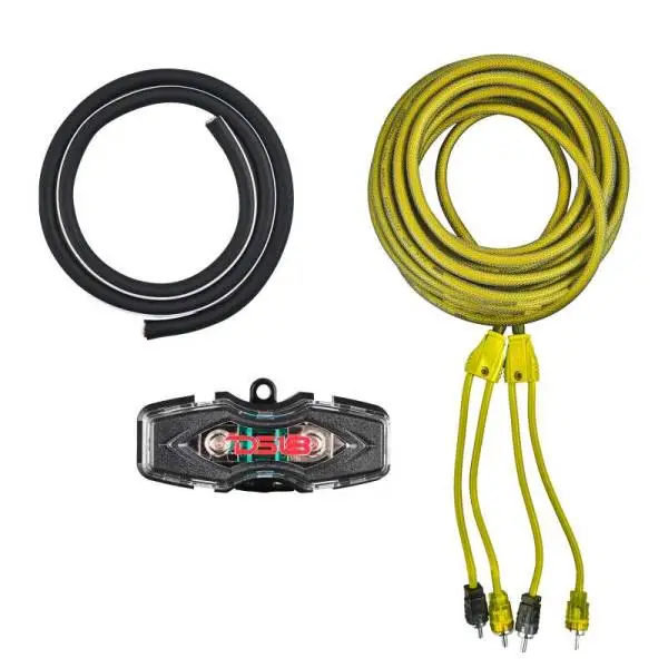 DS18 4-GA Amplifier Install Kit Advance- Yellow image 2