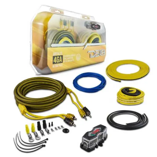 DS18 4-GA Amplifier Install Kit Advance- Yellow image 4