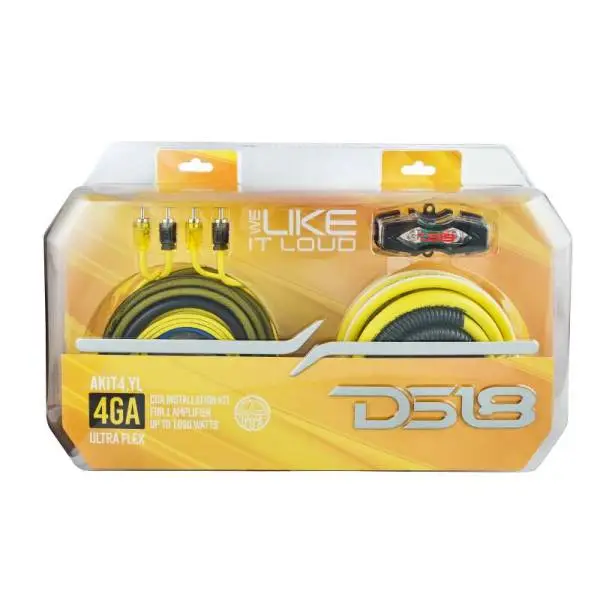 DS18 4-GA Amplifier Install Kit Advance- Yellow image 6