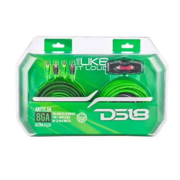 DS18 8-GA Amplifier Install Kit Advance- Green image 4