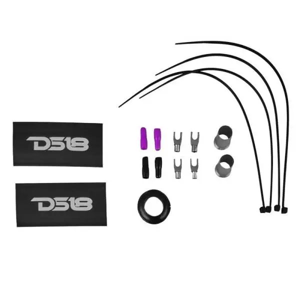 DS18 8-GA Amplifier Install Kit Advance- Purple