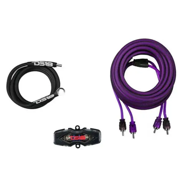 DS18 8-GA Amplifier Install Kit Advance- Purple image 6