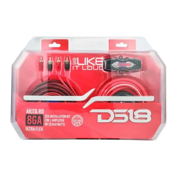 DS18 8-GA Amplifier Install Kit Advance- Red image 4