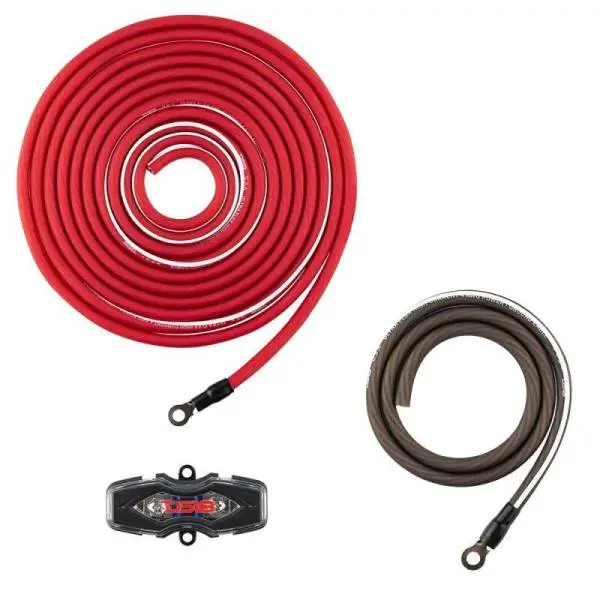 DS18 0-GA Amplifier Install Kit- Red thumbnail 3
