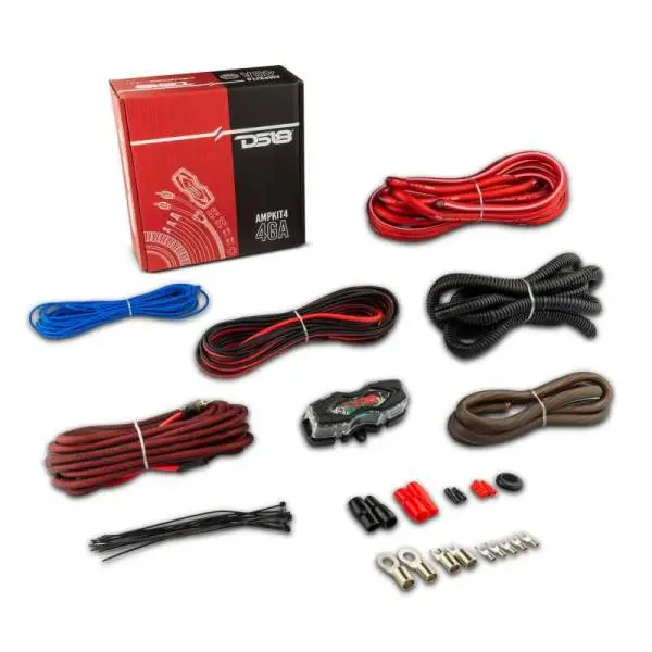 DS18 4-GA Amplifier Install Kit- Red image 4