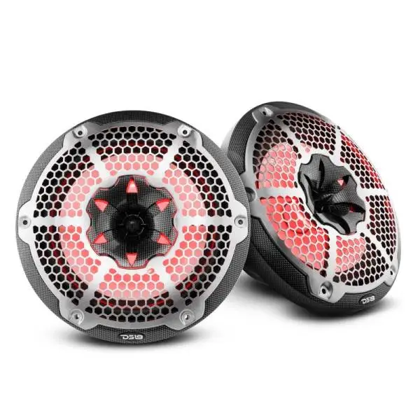 DS18 NXL-M Series Speaker w/ RGB LED Lights 10in 2-Way 200 Watts RMS 4 ohm Black Carbon Fiber image 8