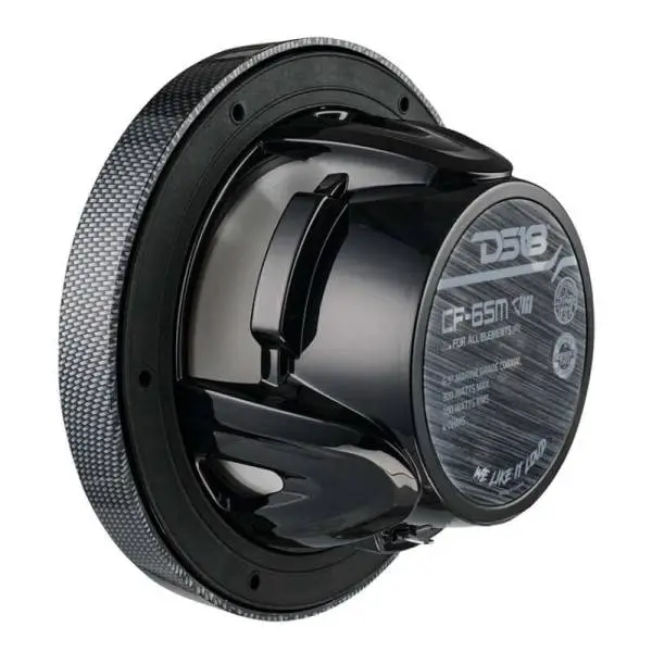 DS18 NXL-M Series Spkr w/ RGB LED Lights 6.5in 2-Way 125 Watts RMS 4 ohm Black Crbn Fiber w/ Cover