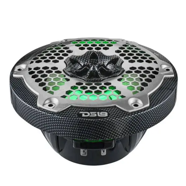 DS18 NXL-M Series Spkr w/ RGB LED Lights 6.5in 2-Way 125 Watts RMS 4 ohm Black Crbn Fiber w/ Cover image 5