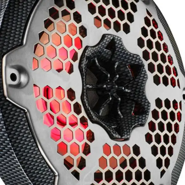 DS18 NXL-M Series Spkr w/ RGB LED Lights 6.5in 2-Way 125 Watts RMS 4 ohm Black Crbn Fiber w/ Cover image 9