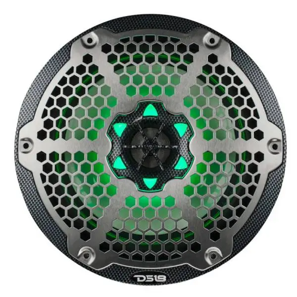 DS18 NXL-M Series Speaker w/ RGB LED Lights 8in 2-Way 125 Watts RMS 4 ohm Black Crbn Fiber w/ Cover image 5