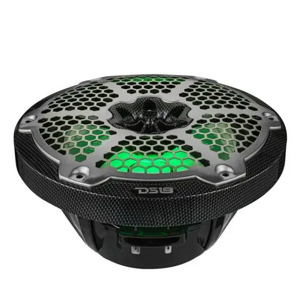 DS18 NXL-M Series Speaker w/ RGB LED Lights 8in 2-Way 125 Watts RMS 4 ohm Black Crbn Fiber w/ Cover image 6